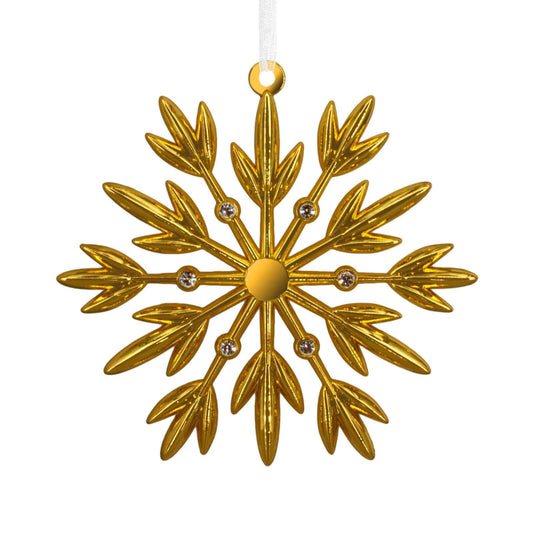Signature Gold Snowflake, Metal - Hallmark Christmas Ornament