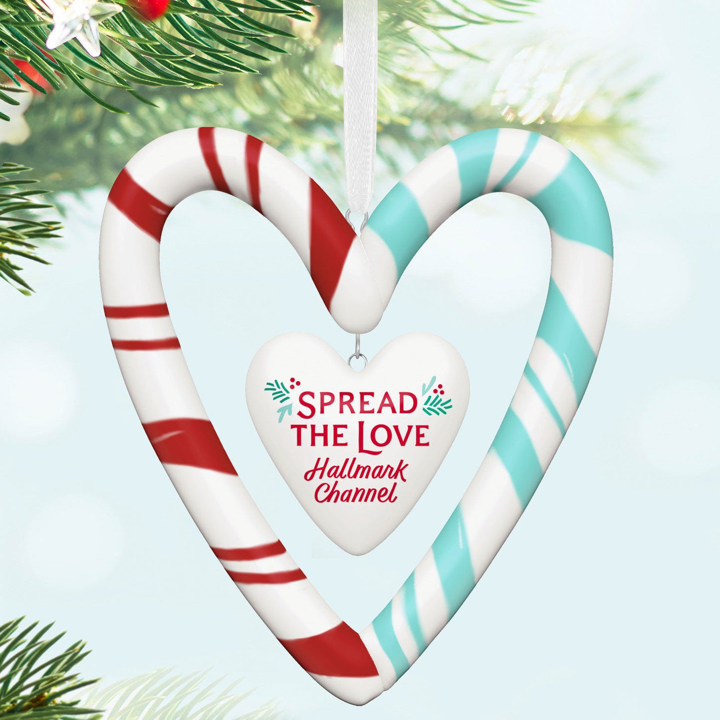Hallmark Channel, Spread the Love (Porcelain) — Hallmark Keepsake Christmas Ornament