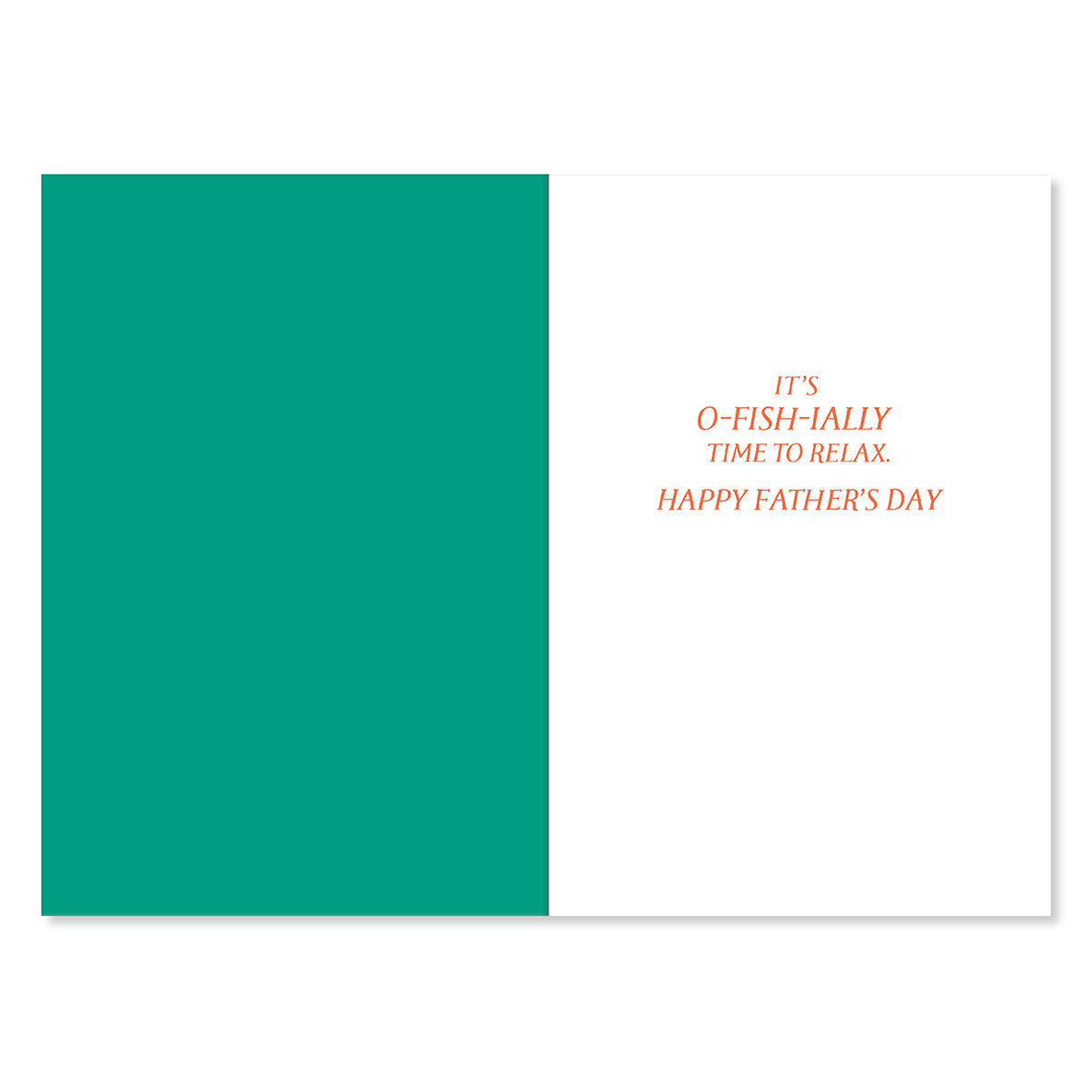 Hallmark Father's Day Card - O-fish-ially Time To Relax