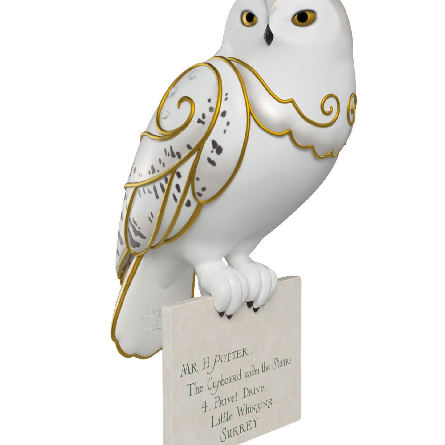Harry Potter™ Hedwig™ With Letter — 2026 Hallmark Keepsake Christmas Ornament