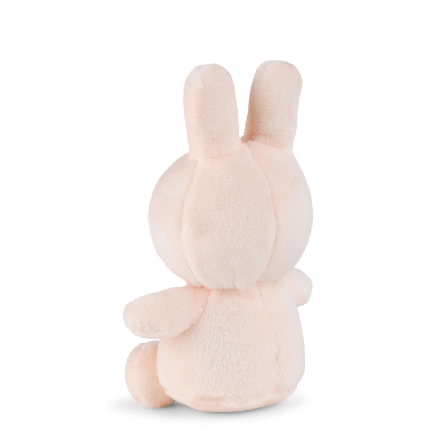 Lucky Miffy Sitting Pink in giftbox - 10 cm - 4" plush toy, soft pink material, back view, handcrafted design, 100% recycled filling