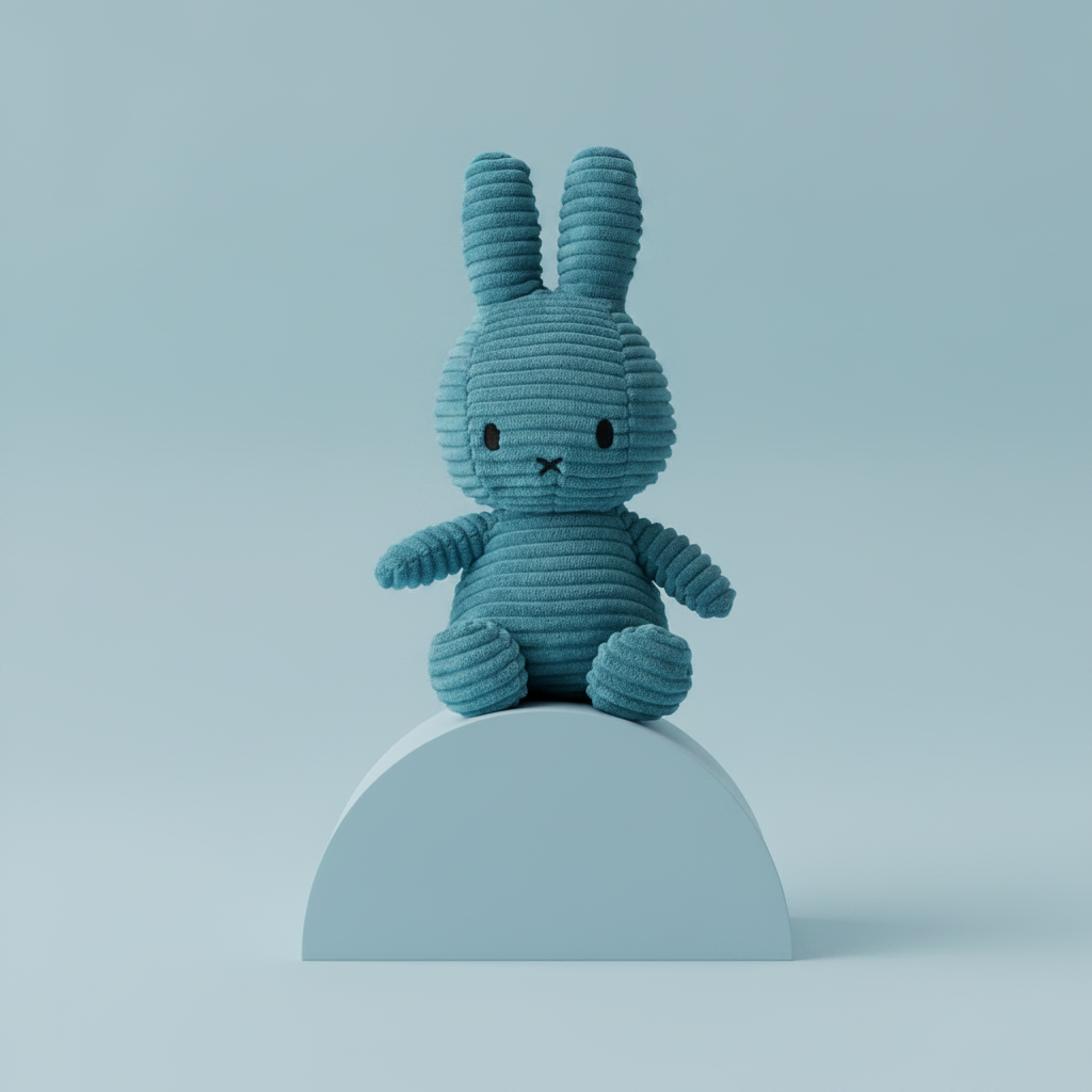 Miffy ECO Corduroy Aviator Blue - 23 cm - 9"