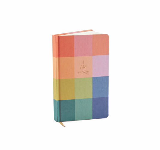 Bookcloth Journal Rainbow Check