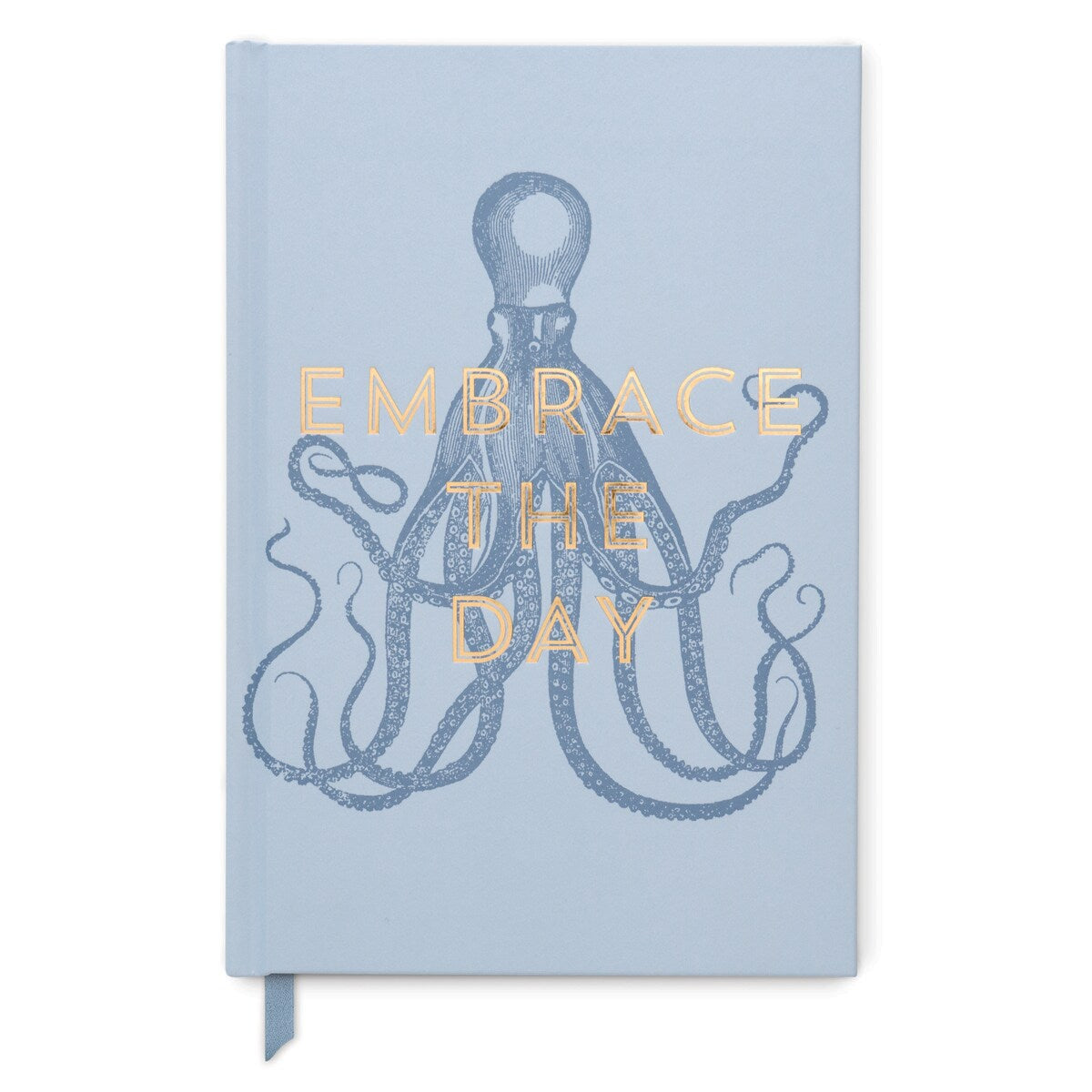 Octopus "Embrace the Day"-Vintage Sass Soft Touch Hardcover Book Bound, 5.75'' X 8.5''