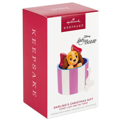 Disney Lady and the Tramp, Darling's Christmas Gift — Hallmark Keepsake Christmas Ornament