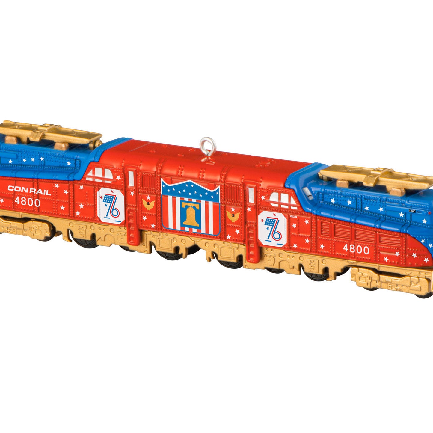Lionel® Trains Conrail Bicentennial GG1 Locomotive With Gold Accents, Metal — 2026 Hallmark Keepsake Christmas Ornament
