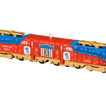Lionel® Trains Conrail Bicentennial GG1 Locomotive With Gold Accents, Metal — 2026 Hallmark Keepsake Christmas Ornament