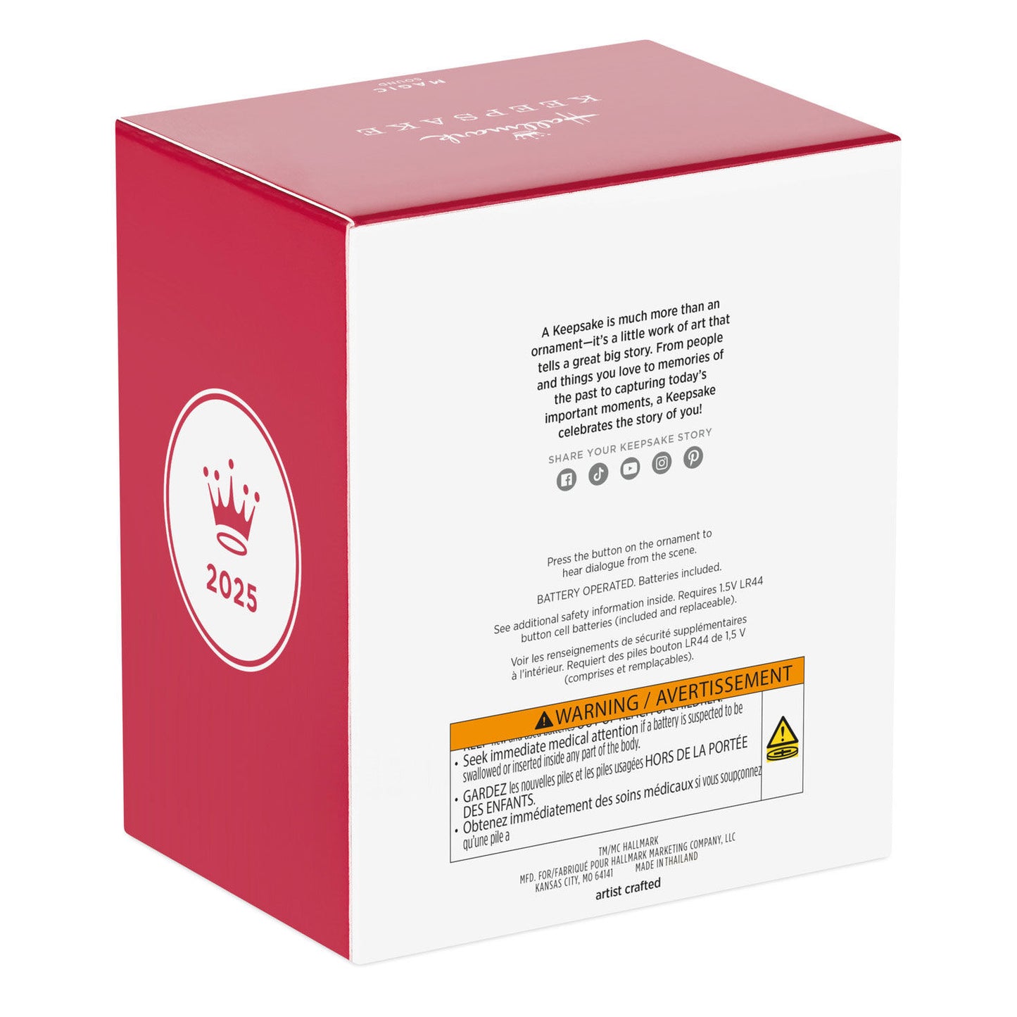 The Lord of the Rings™ Gandalf™ the Grey With Sound — 2025 Hallmark Keepsake Christmas Ornament