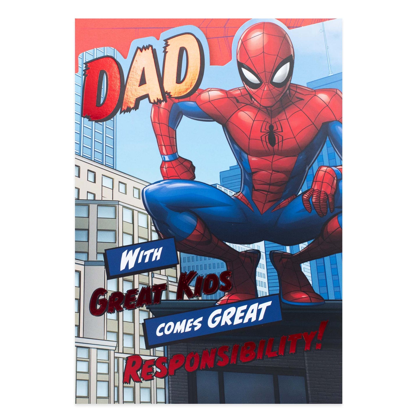 Hallmark Marvel Spider-Man Father's Day Card - Great Responsibility