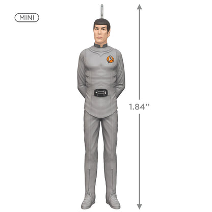 Star Trek™: The Motion Picture Spock (Miniature) — Hallmark Keepsake Christmas Ornament, grey uniform, detailed design, size 1.84"