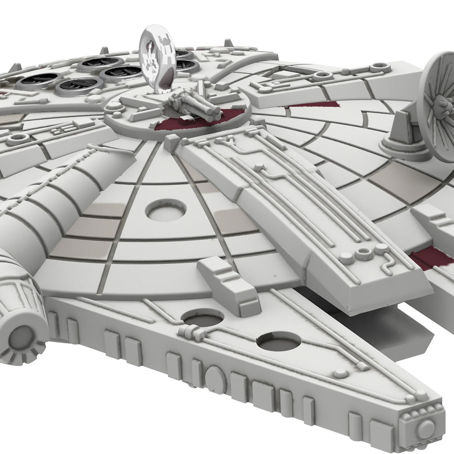 Star Wars™ Millennium Falcon™ (Miniature) — Hallmark Keepsake Christmas Ornament in detailed close-up, showcasing intricate design features.