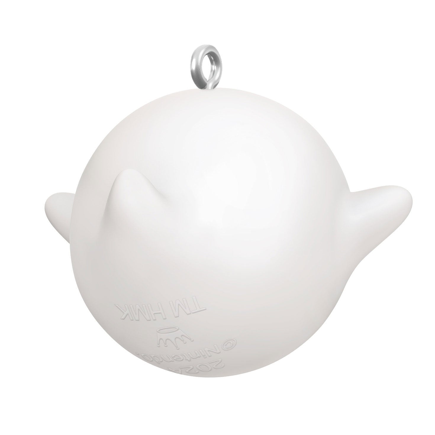 Nintendo Super Mario™ Boo (Miniature) — Hallmark Keepsake Christmas Ornament, white ghost figure with rounded shape and ear details.