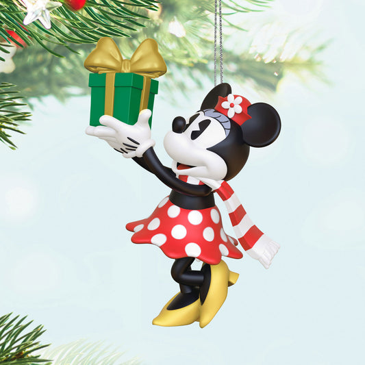 Disney Minnie Mouse, Minnie's Special Delivery (Miniature) — Hallmark Keepsake Christmas Ornament