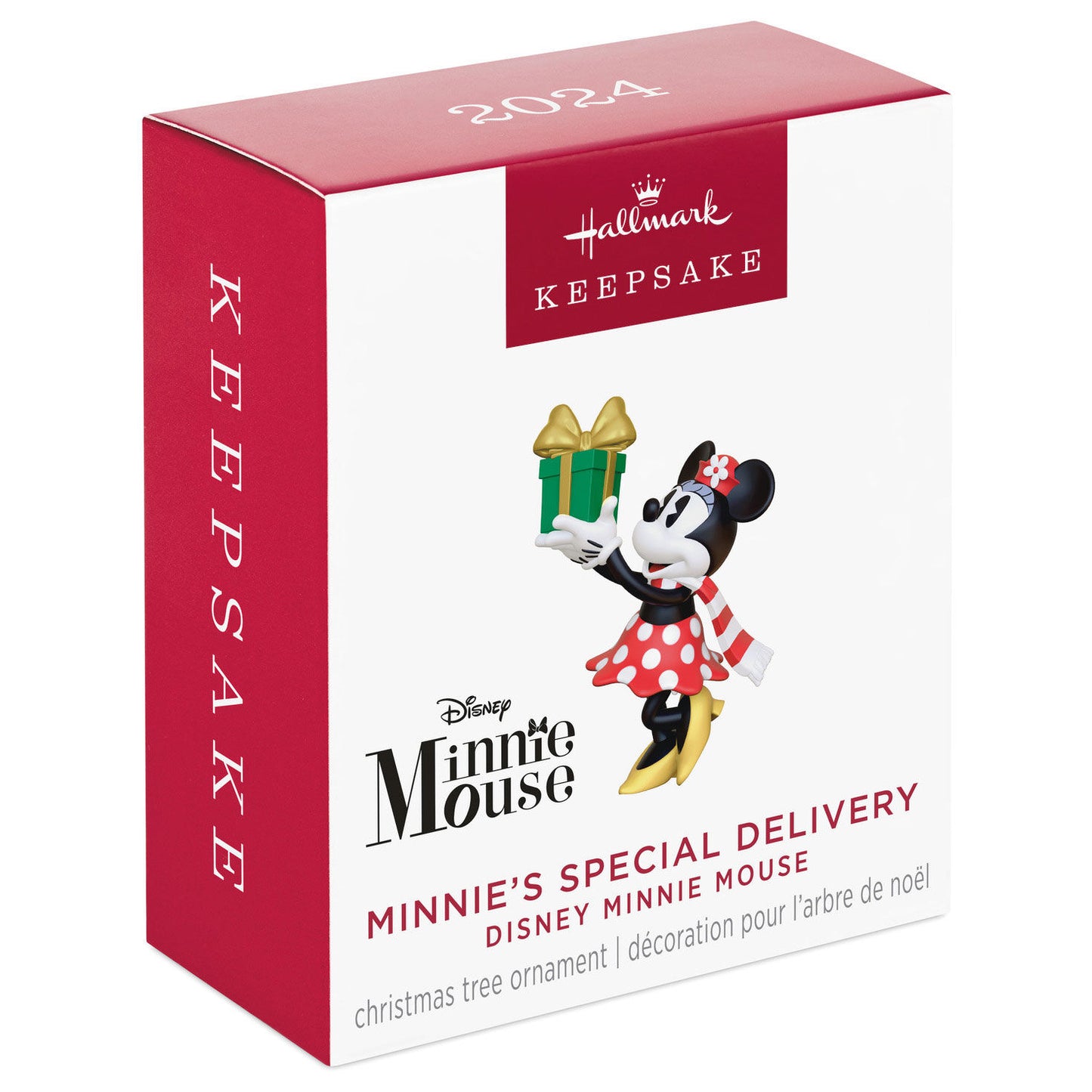 Disney Minnie Mouse, Minnie's Special Delivery (Miniature) — Hallmark Keepsake Christmas Ornament