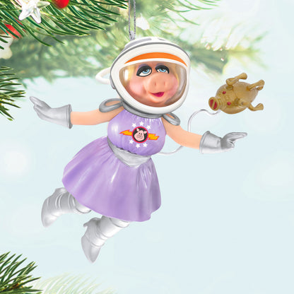 Disney The Muppets, First Mate Piggy and The Swinetrek — Hallmark Keepsake Christmas Ornament, a close-up view of Miss Piggy in a space suit.