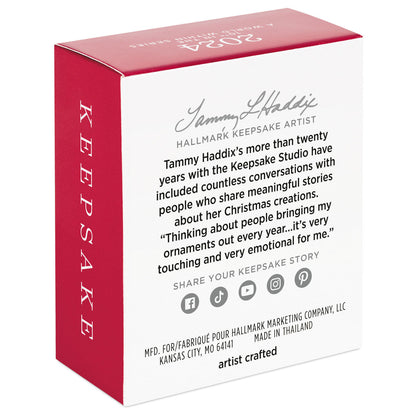 A World Within (Miniature) — Hallmark Keepsake Christmas Ornament packaging, featuring artist details and creative insights.