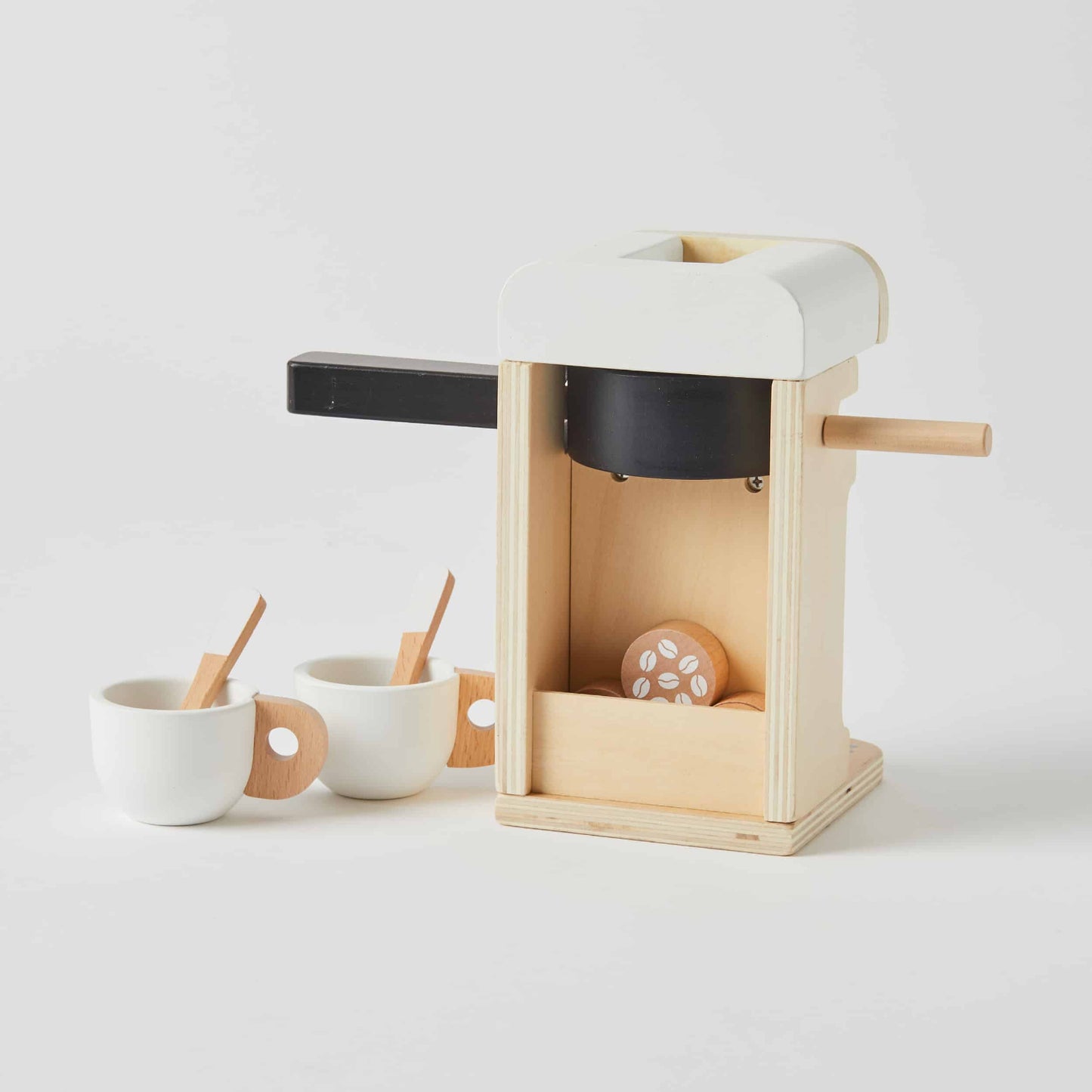 Wooden Coffee Machine Set 