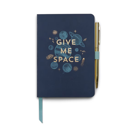 Vintage Sass Notebook with Pen - Give Me Space