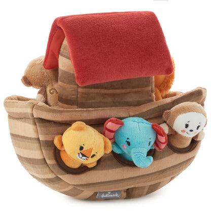 Noah's Ark and Animals Plush Playset, 7 Pieces