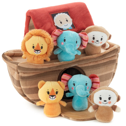 Noah's Ark and Animals Plush Playset, 7 Pieces