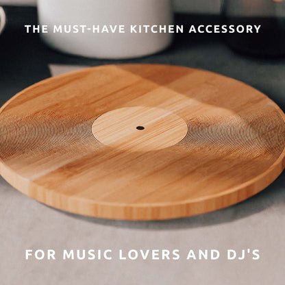 Pikkii - 12 Inch Record Bamboo Chopping Board