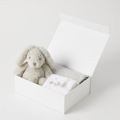 Grey Bunny Hamper Gift Set 