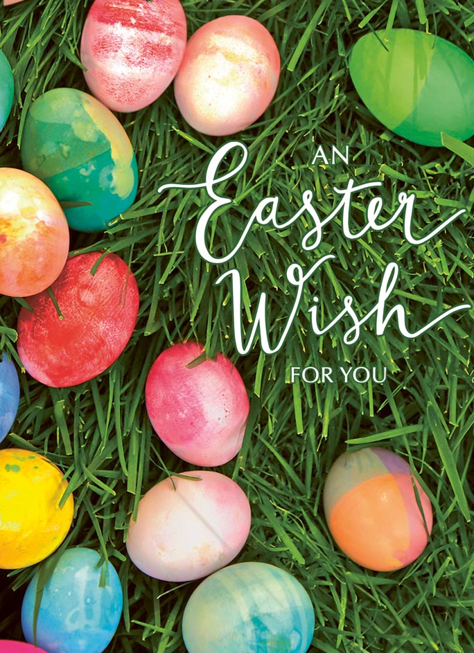 Personalised Easter Card Traditional Painted Eggs Hallmark Australia