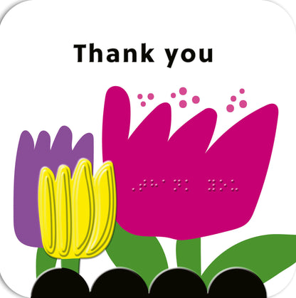 Hallmark x Guide Dogs Braille Greeting Card - Thank You