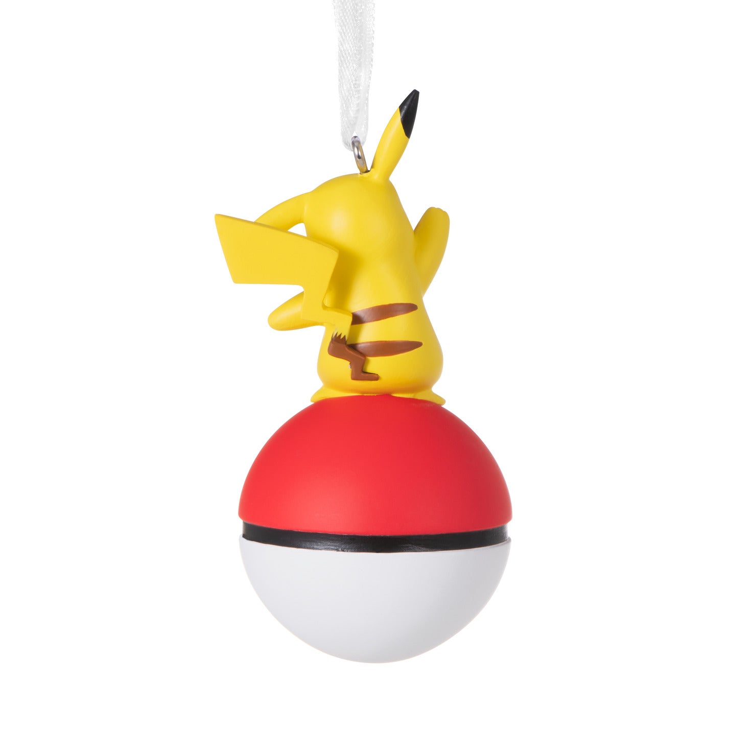 Hallmark Christmas Ornament - Pokémon Pikachu on Poké Ball, hanging decoration with vibrant colours and intricate details.
