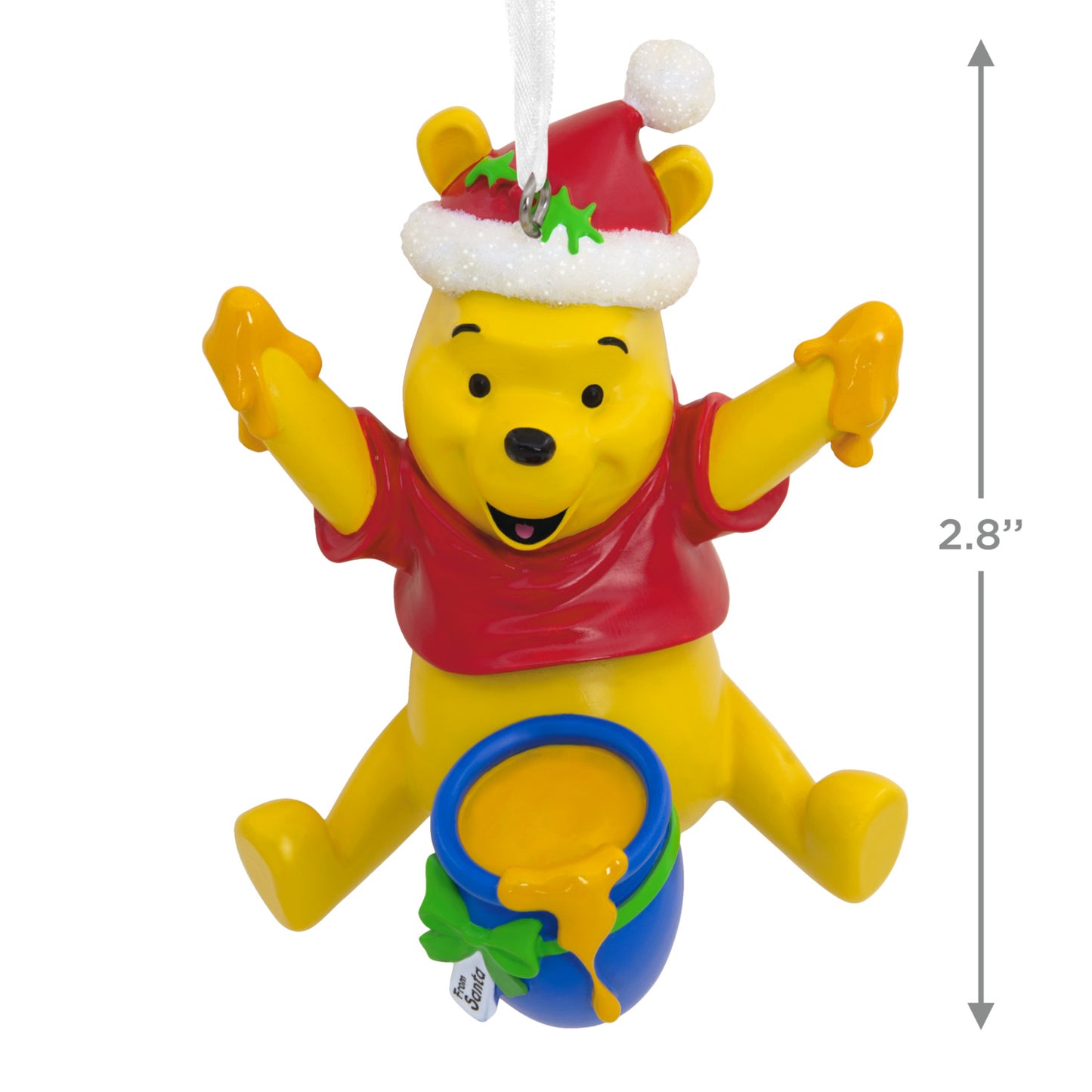 Hallmark Christmas Ornament - Disney Winnie the Pooh Santa Winnie the Pooh With Honey Pot