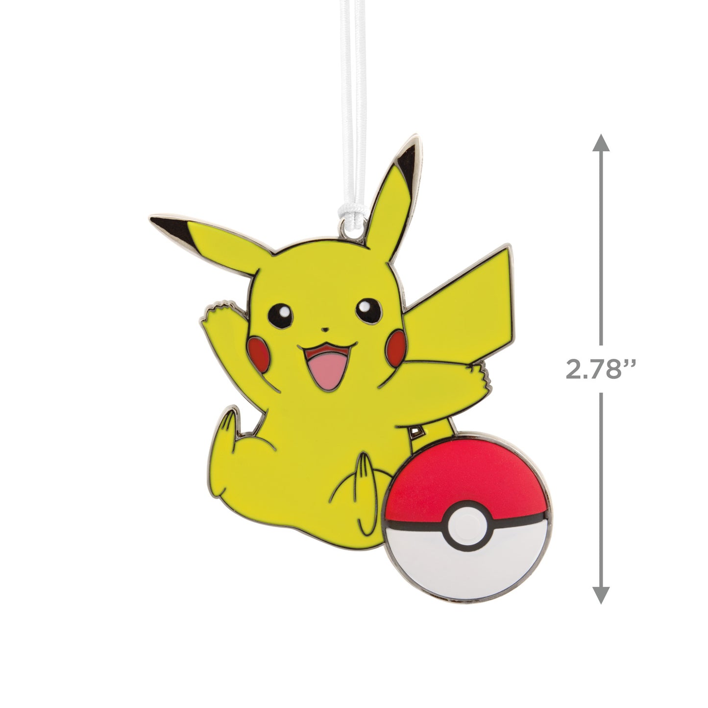 Hallmark Christmas Ornament - Pokémon Pikachu and Poké Ball With Dimension Metal