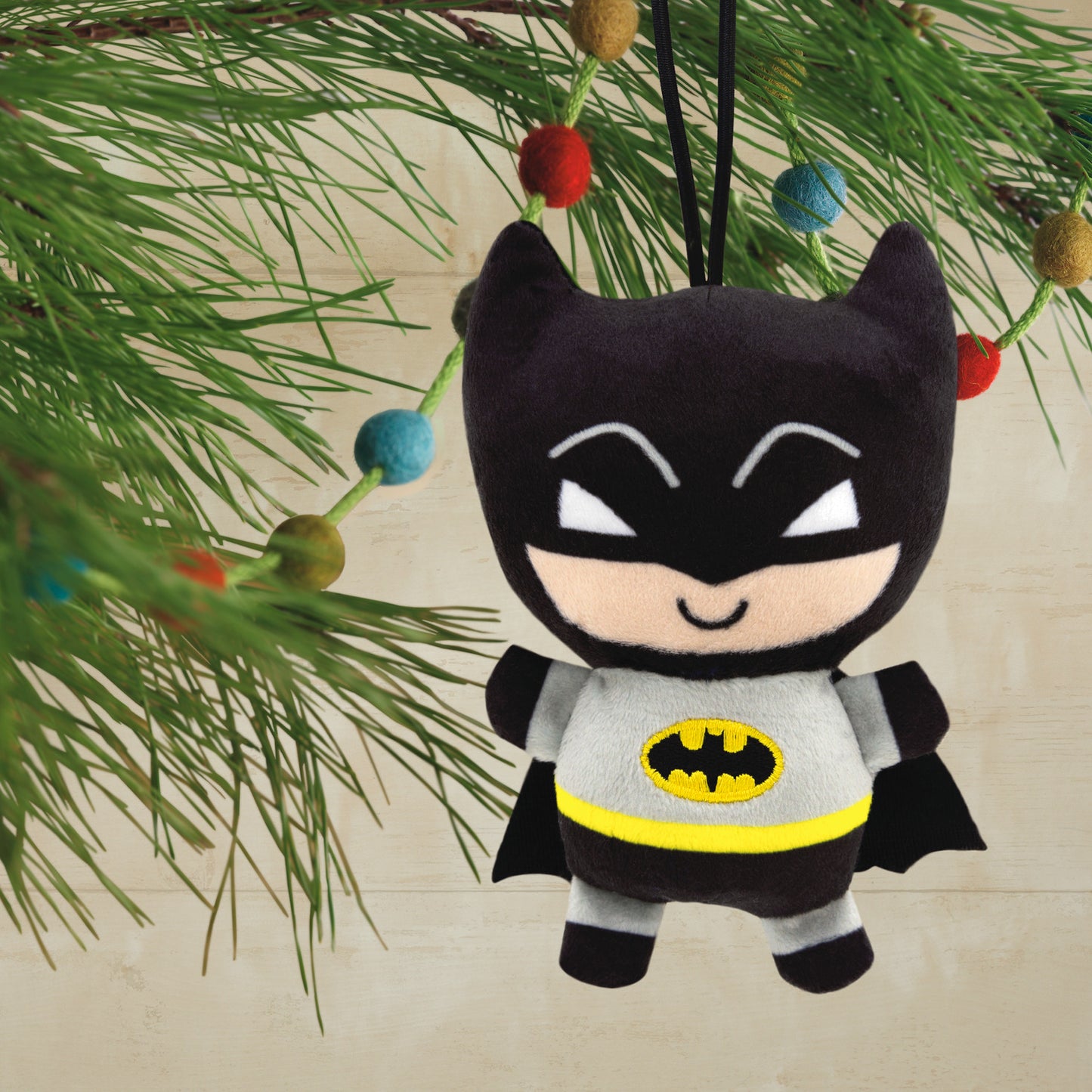 DC Batman, Plush Fabric - Hallmark Christmas Ornament