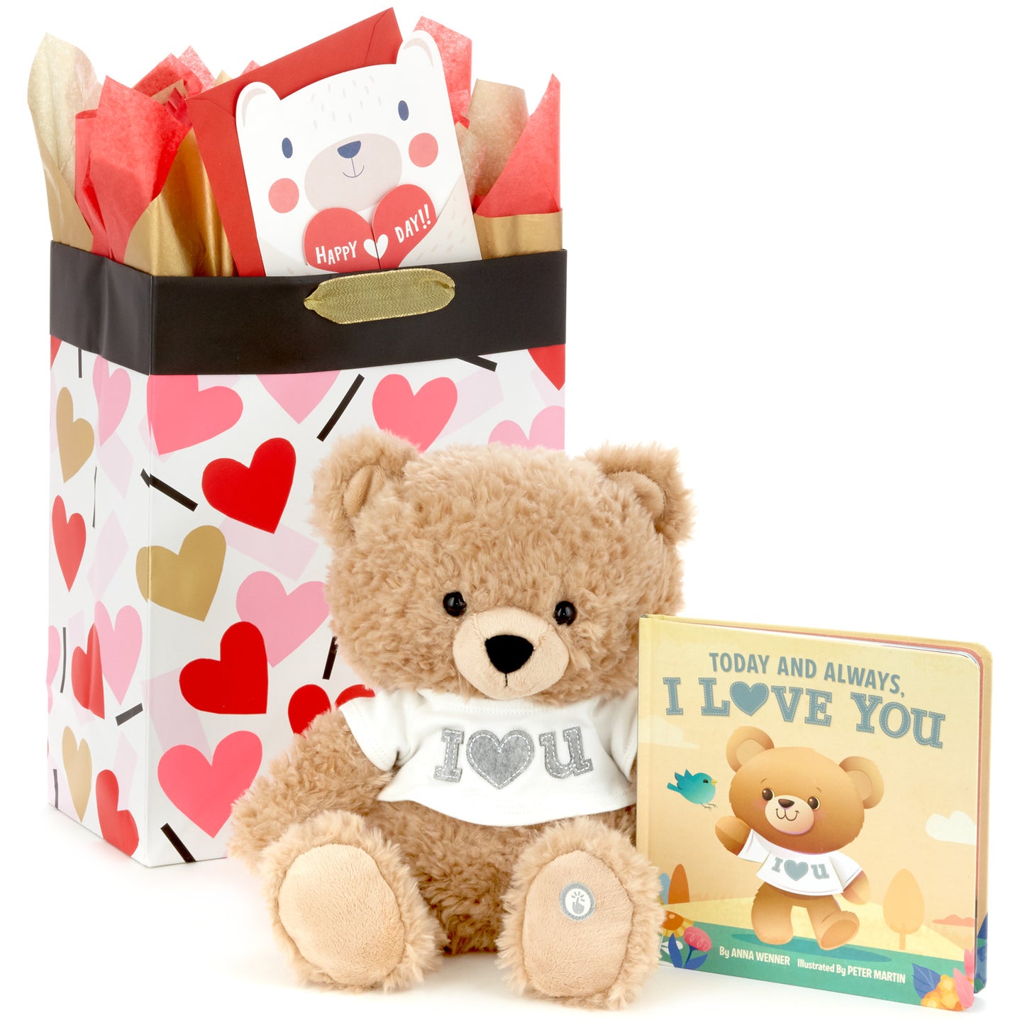 I Love You Bear Singing Stuffed Animal With Motion, 11''