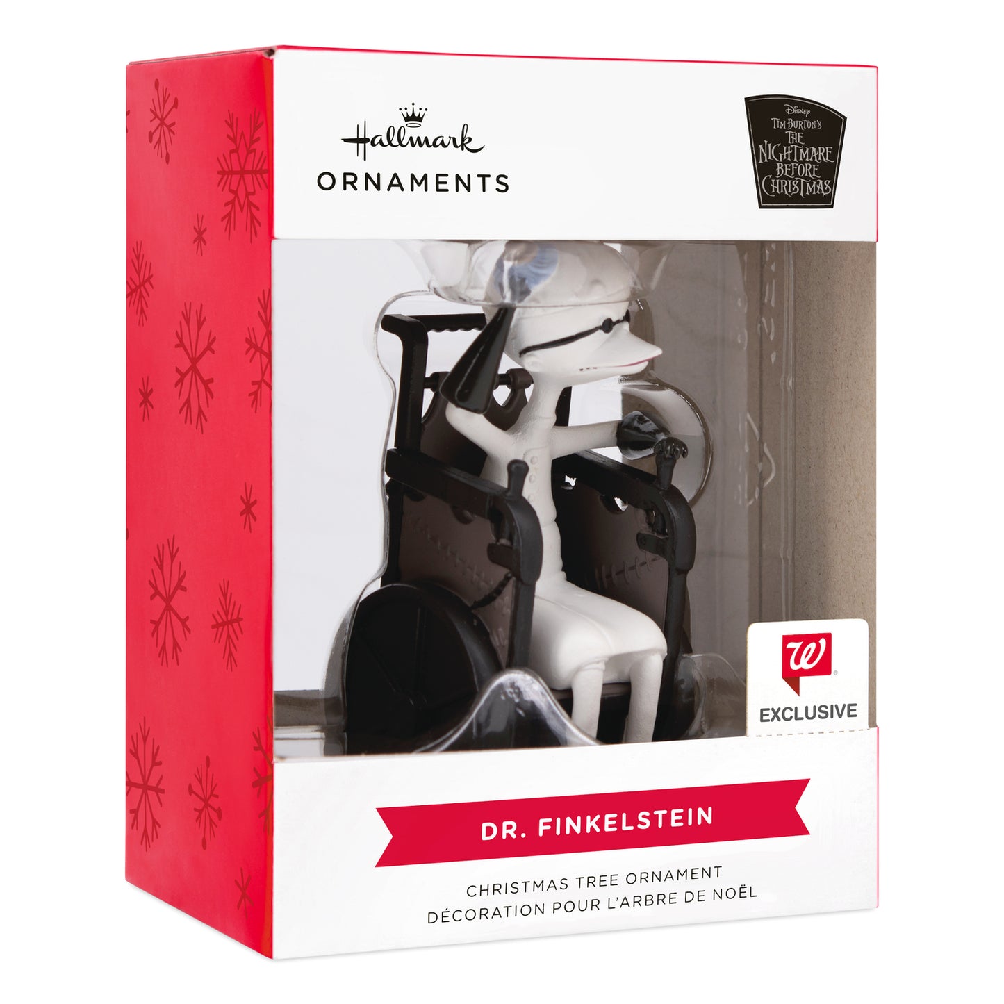 Hallmark Christmas Ornament - Disney Tim Burton's The Nightmare Before Christmas Dr. Finkelstein boxed design with prominent character detail.