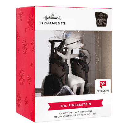 Hallmark Christmas Ornament - Disney Tim Burton's The Nightmare Before Christmas Dr. Finkelstein boxed design with prominent character detail.