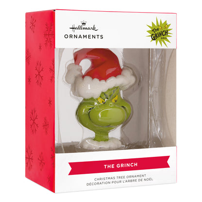 Dr. Seuss's How the Grinch Stole Christmas! Grinch in Santa Hat - Hallmark Christmas Ornament