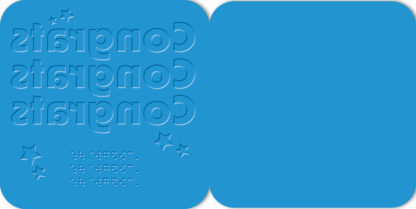 Hallmark x Guide Dogs Braille Greeting Card - Congrats