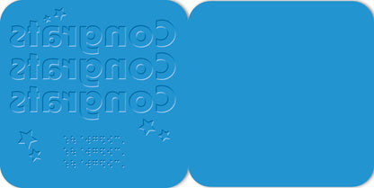Hallmark x Guide Dogs Braille Greeting Card - Congrats