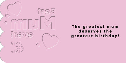 Hallmark x Guide Dogs Braille Birthday Card For Mum - Best Ever!