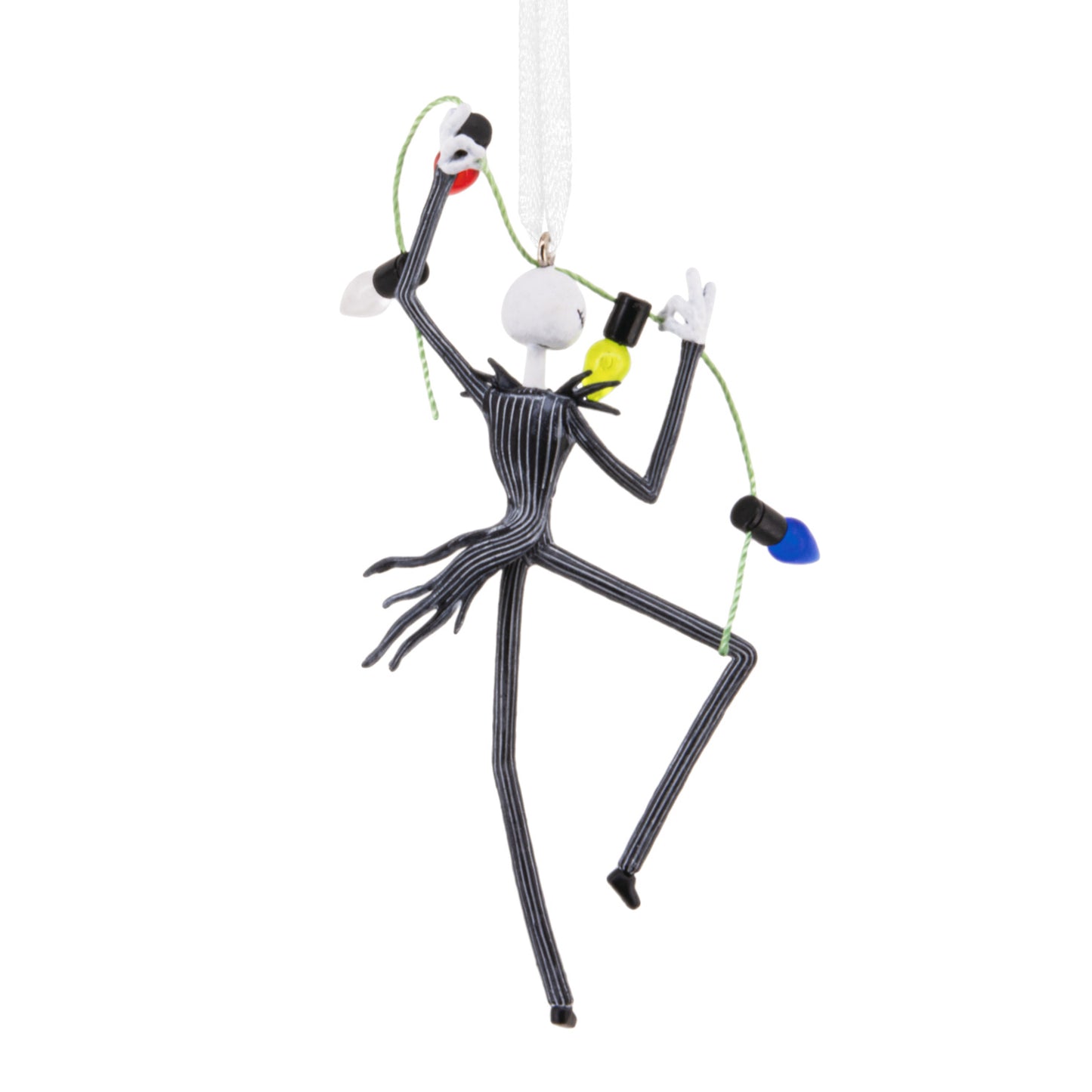 Disney Tim Burton's The Nightmare Before Christmas Jack Skellington With Lights - Hallmark Christmas Ornament