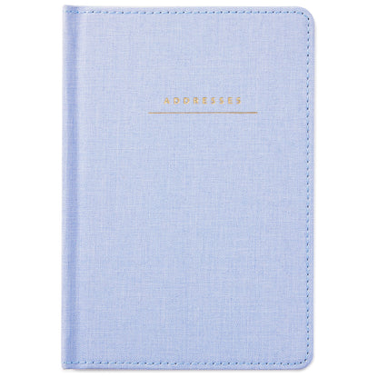 Hallmark Hardcover Address Book (Blue Chambray)