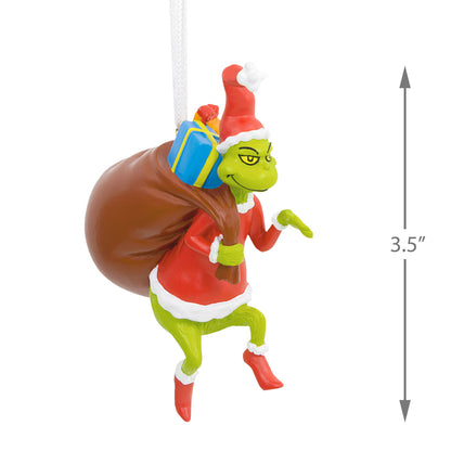 Hallmark Christmas Ornament - Dr. Seuss's How the Grinch Stole Christmas! Grinch in Santa Suit
