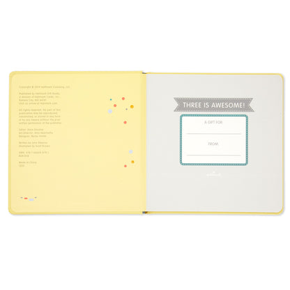 Three is Awesome! Birthday Book