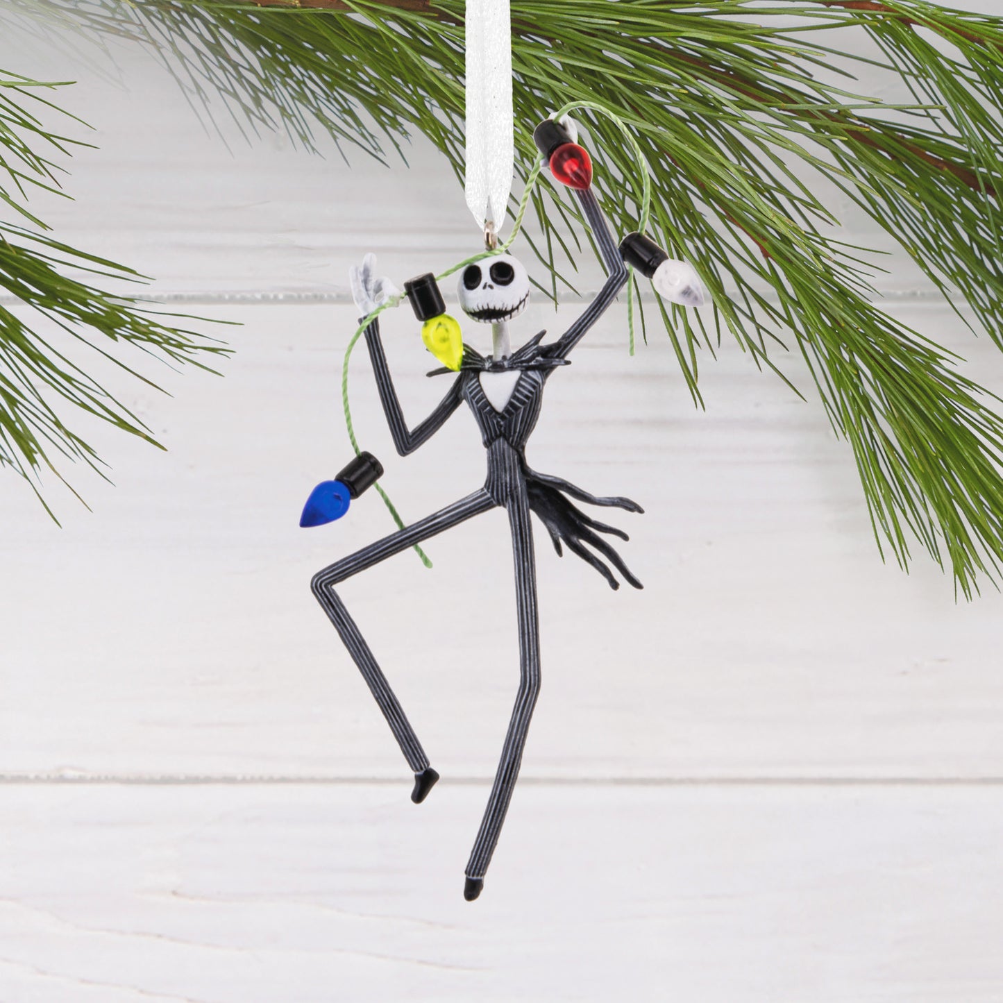 Disney Tim Burton's The Nightmare Before Christmas Jack Skellington With Lights - Hallmark Christmas Ornament
