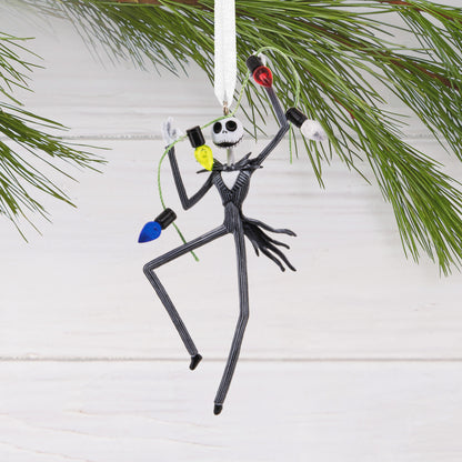 Disney Tim Burton's The Nightmare Before Christmas Jack Skellington With Lights - Hallmark Christmas Ornament
