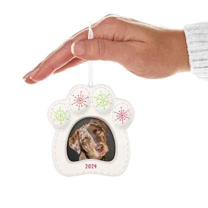 Happy Dog Photo Frame (Porcelain) — Hallmark Keepsake Christmas Ornament