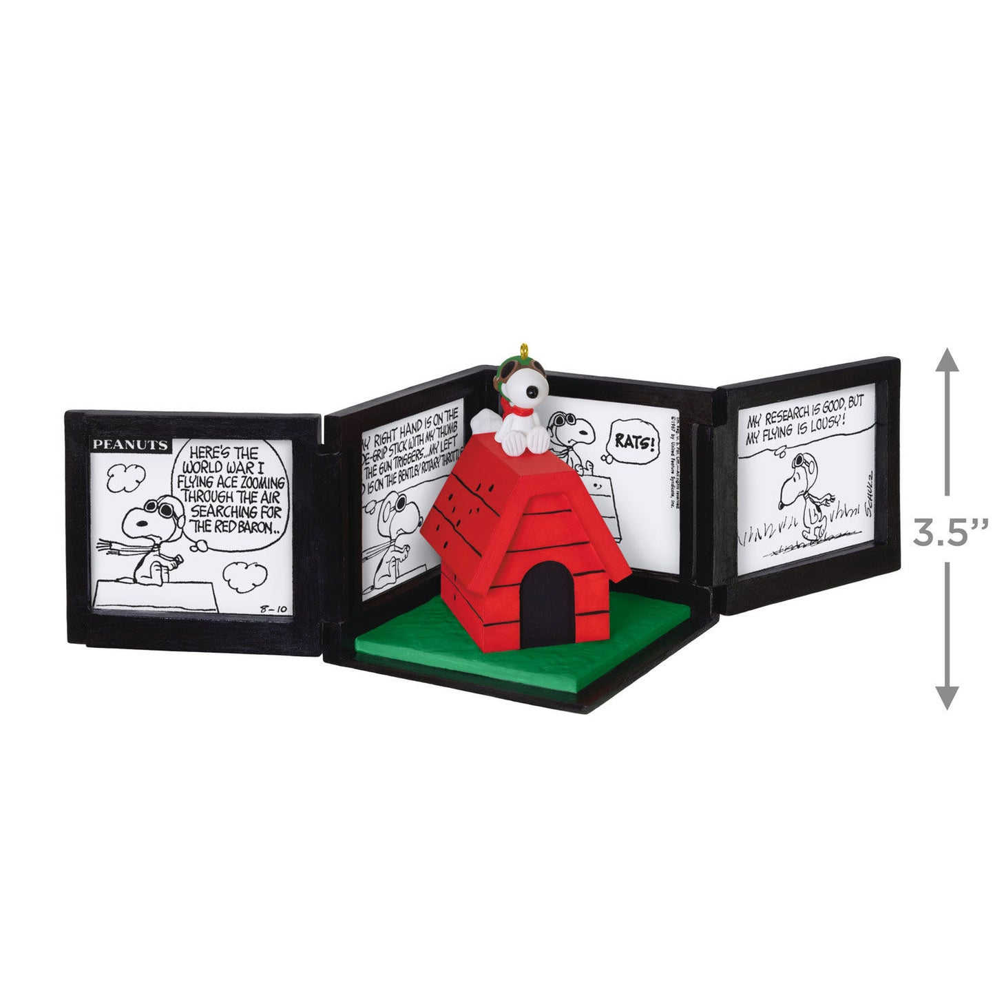 Peanuts® 75th Anniversary, Snoopy as The Flying Ace Musical Ornament — 2025 Hallmark Keepsake Christmas Ornament