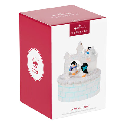 Snowball Fun Musical With Light and Motion — 2026 Hallmark Keepsake Christmas Ornament