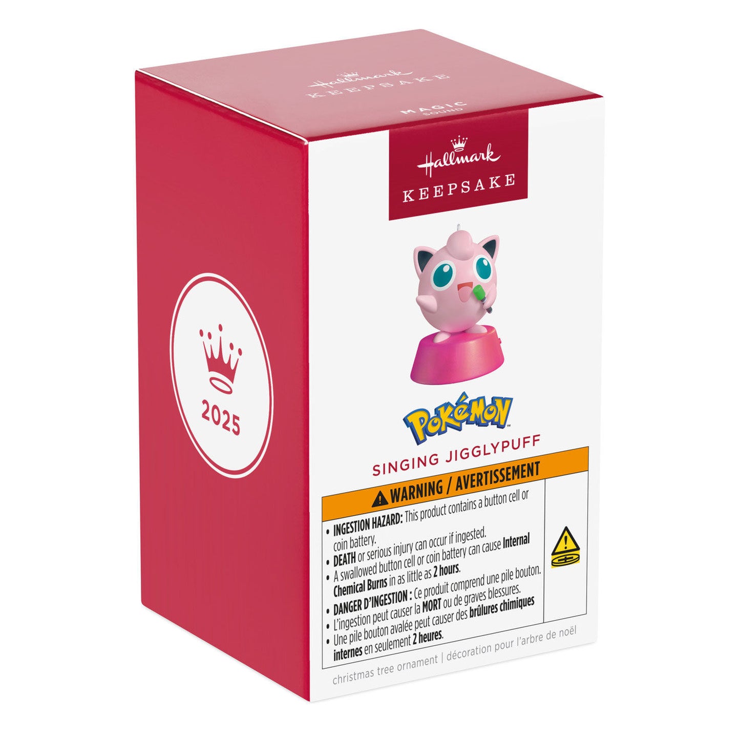 Pokémon, Singing Jigglypuff with Sound — 2025 Hallmark Keepsake Christmas Ornament
