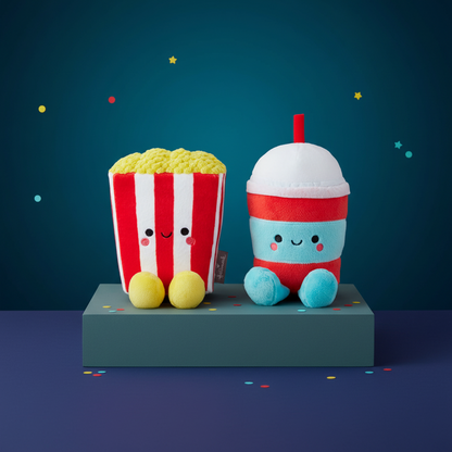 Popcorn and Slushie Magnetic Plush – Better Together